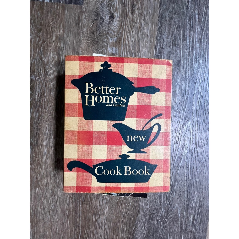 Better Homes and Gardens New Cook Book Vintage Red Gingham Plaid Ring Binder